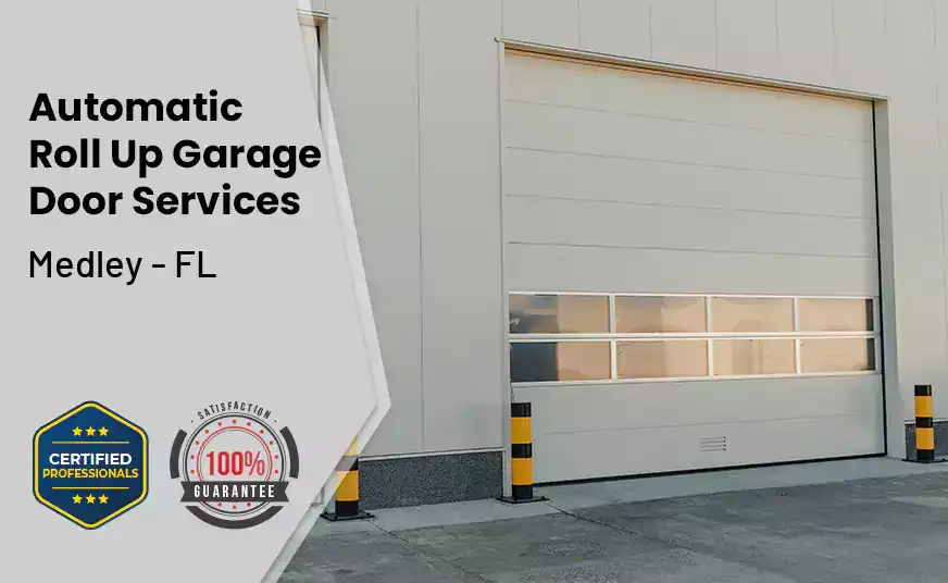 Automatic Roll Up Garage Door Medley - FL 
