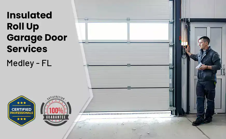 Insulated Roll Up Garage Door Medley - FL 