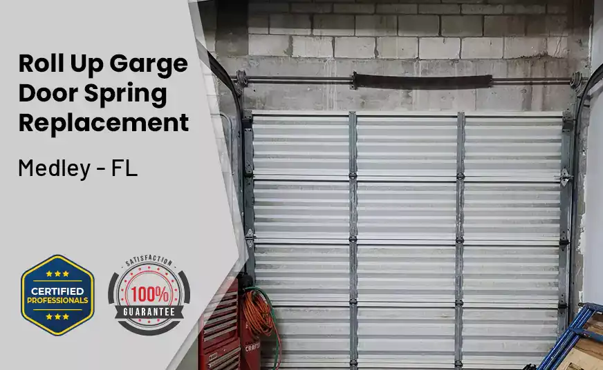 Roll Up Garage Door Spring Replacement Medley - FL 